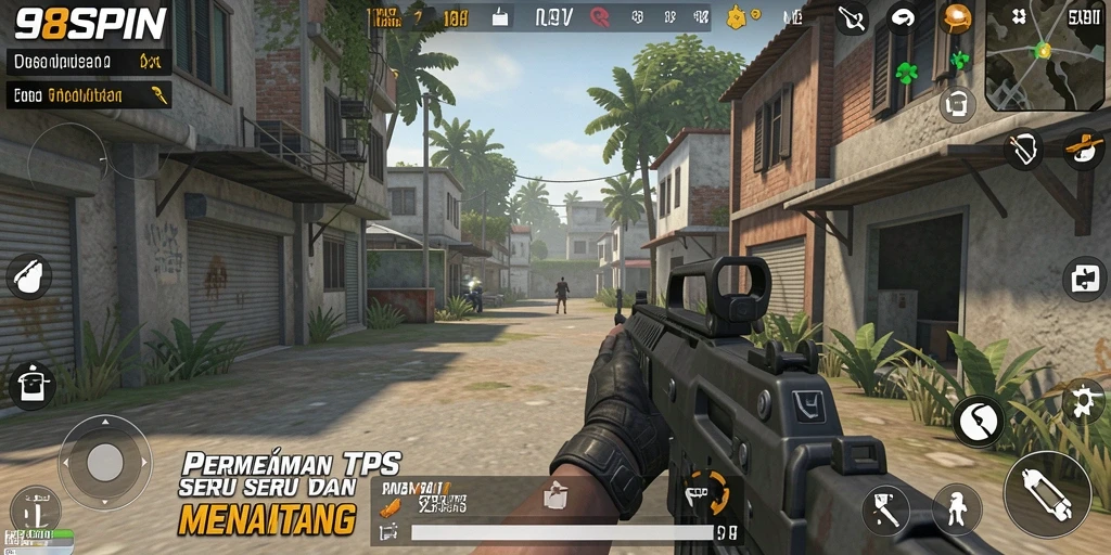 Tampilan gameplay seru dari 98SPIN yang penuh aksi.