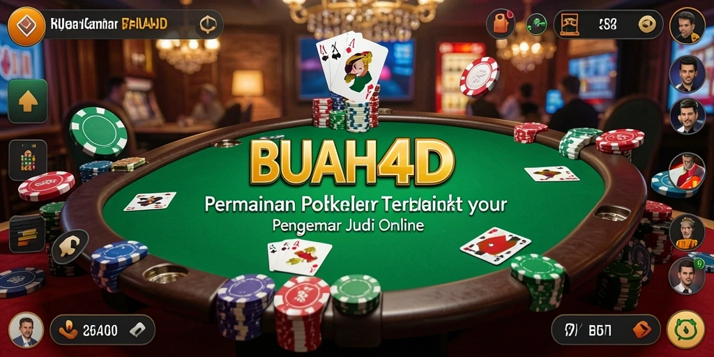 Tampilan gameplay seru di BUAH4D, nikmati aksi Poker yang mendebarkan.
