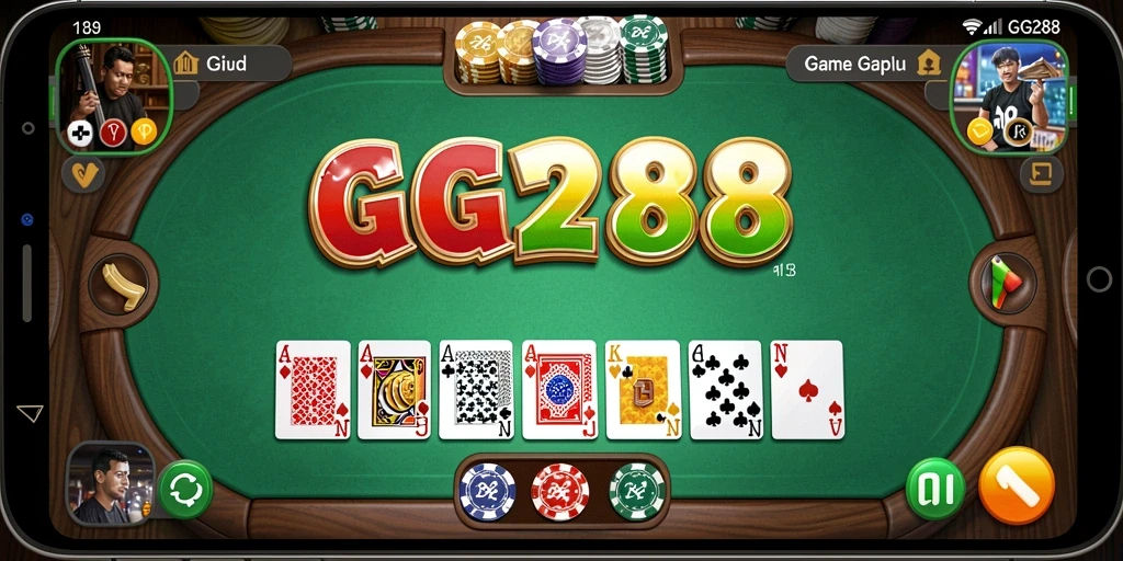 Tampilan gameplay Gaple yang mendebarkan di GG288.