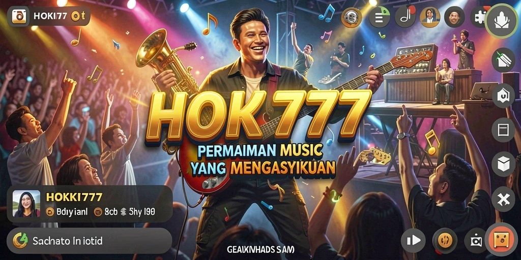 Screenshot gameplay HOKI777 menampilkan keseruan bermain musik.