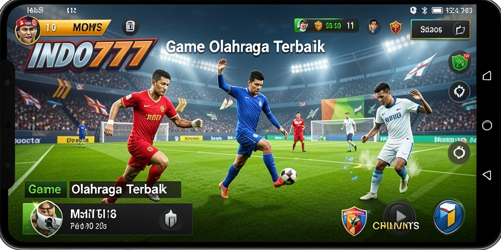 Tampilan gameplay INDO777 dengan aksi olahraga yang mendebarkan.