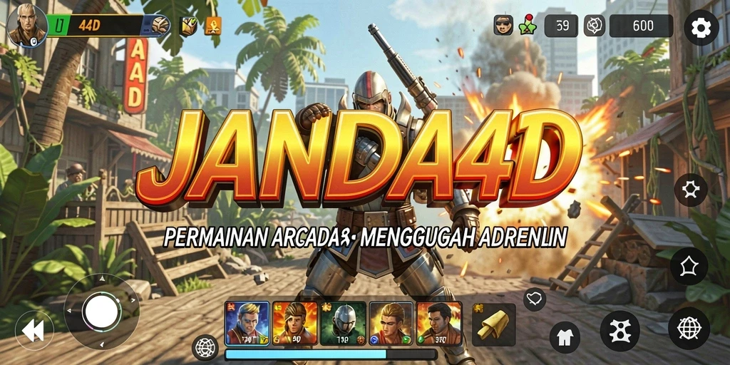 Screenshot gameplay menampilkan aksi seru dan tantangan di JANDA4D.