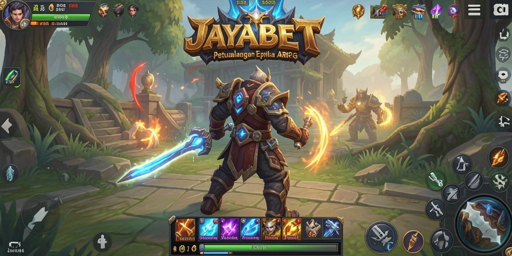 Tampilan gameplay JAYABET yang menakjubkan dalam mode ARPG.