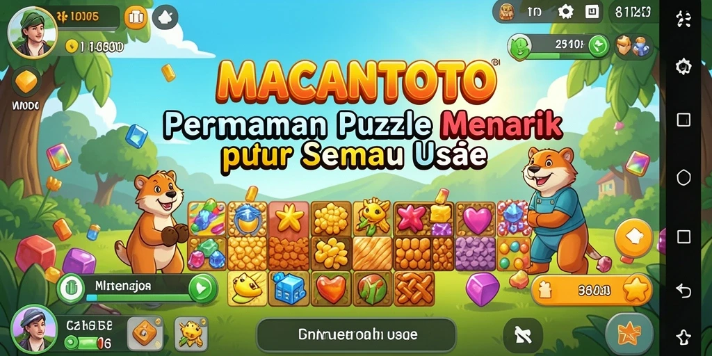 Tampilan gameplay seru dari MACANTOTO menampilkan variasi puzzle yang menarik.