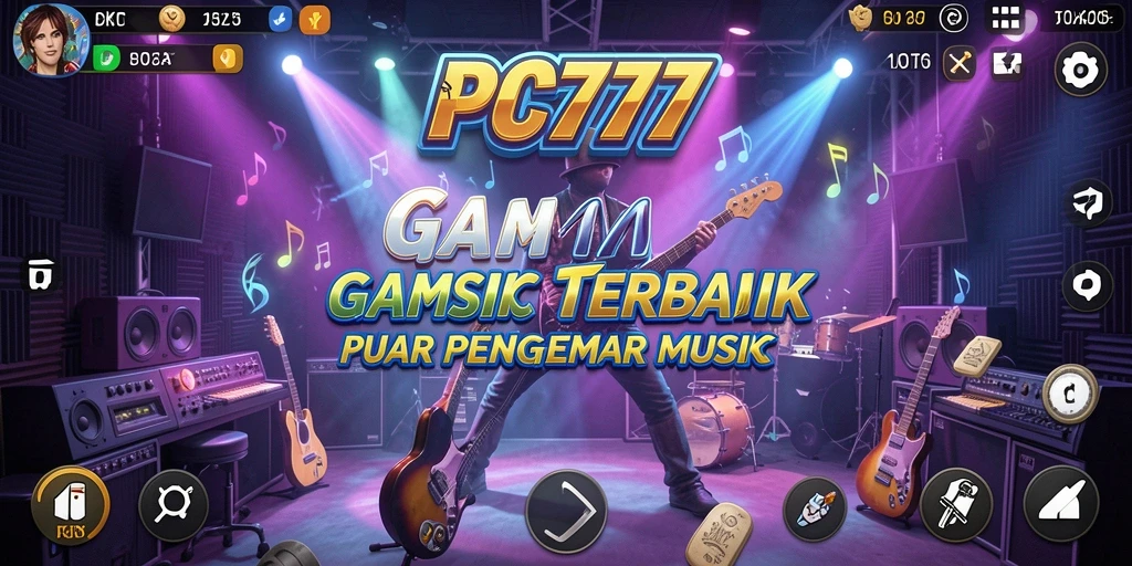 Tampilan gameplay PC777 yang seru dan interaktif dalam permainan musik.