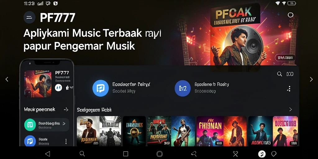 Screenshot gameplay PF777 yang menampilkan interaksi musik yang menarik.