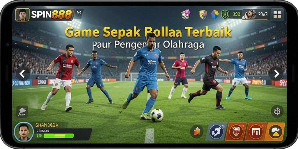 Tampilan gameplay seru dalam SPIN88 yang menghadirkan aksi sepak bola terbaik.