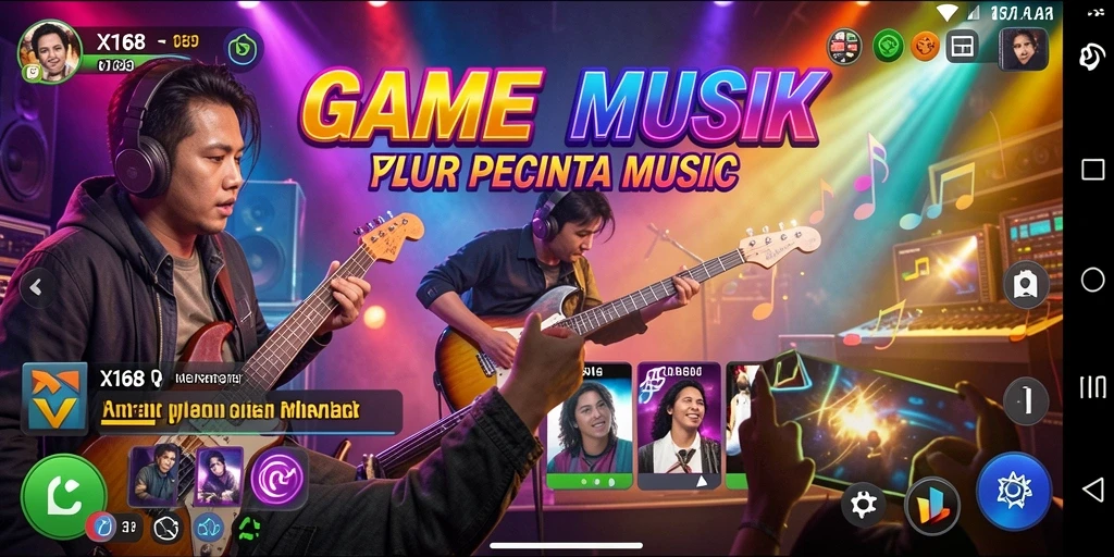 Tampilan gameplay menantang dan interaktif dari X168.